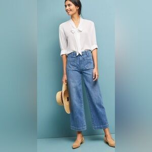 Paige Nellie High-Rise Culotte Jeans size 28